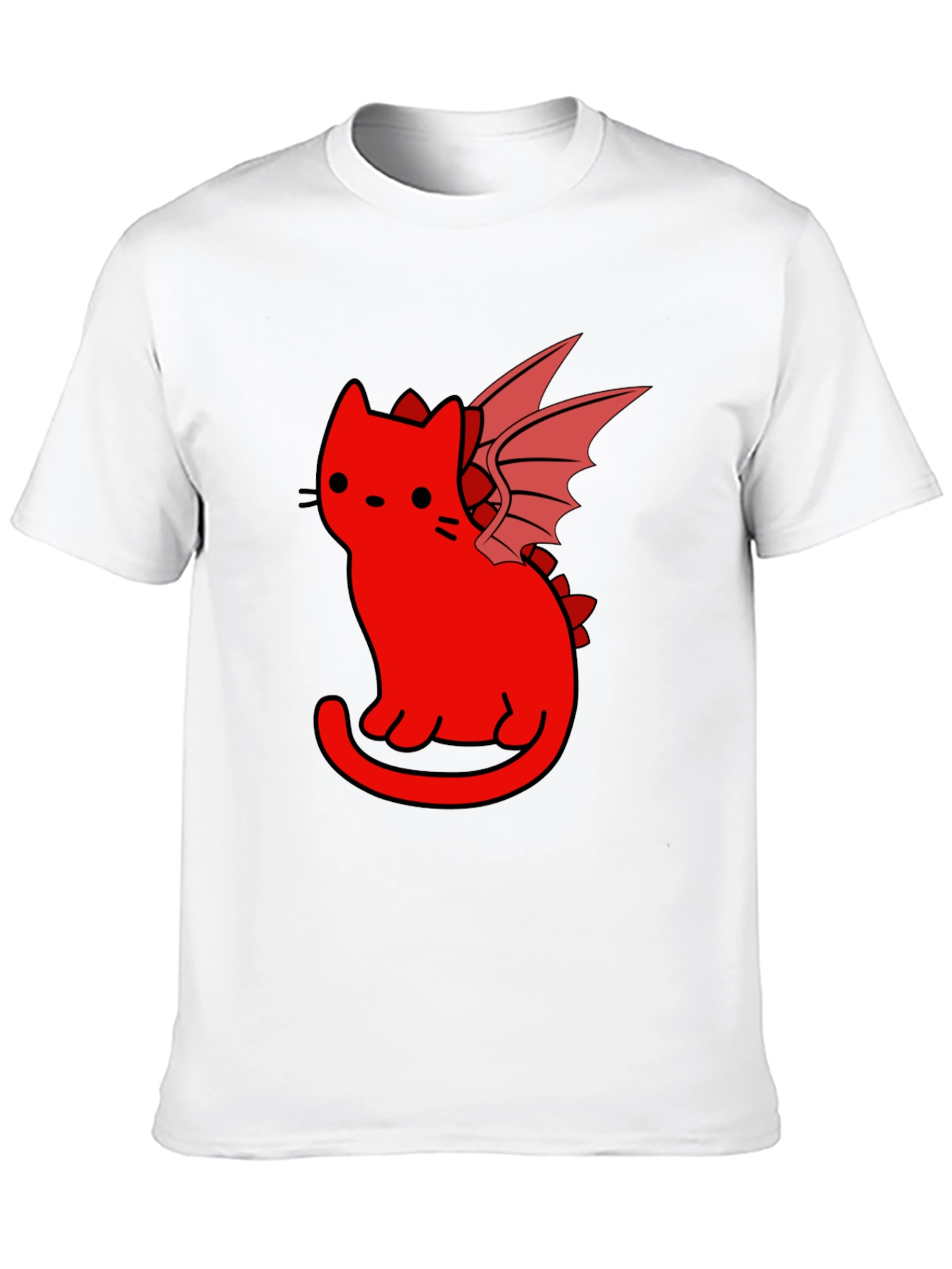 Dragon Cat T-Shirt - Black Unique Design