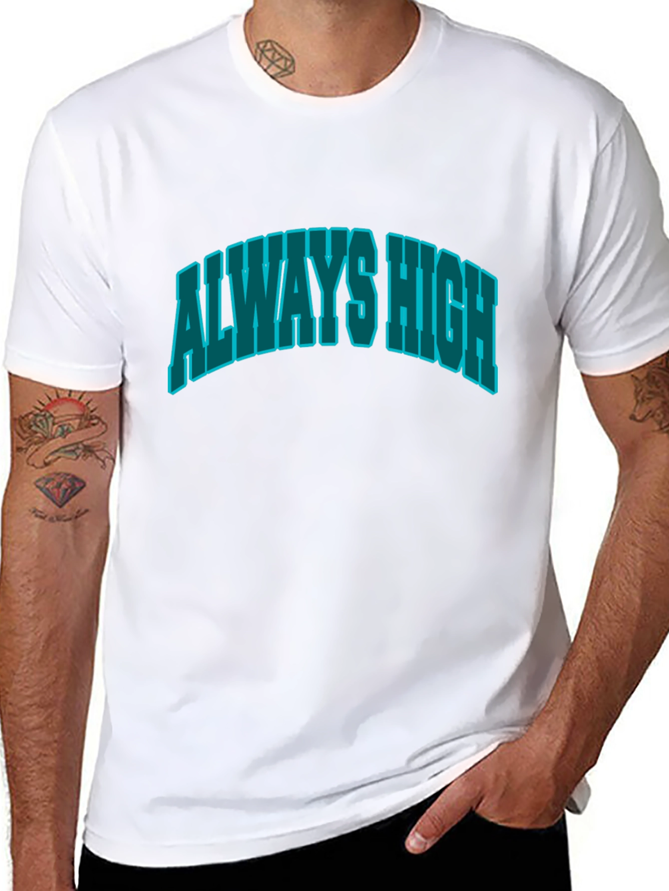 Always High Graphic Tee - Classic Black T-Shirt