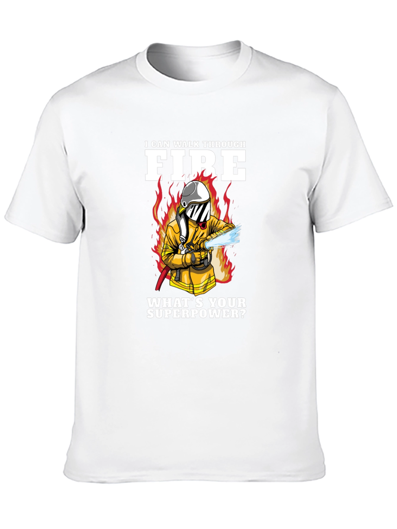 Firefighter Superpower Graphic T-Shirt