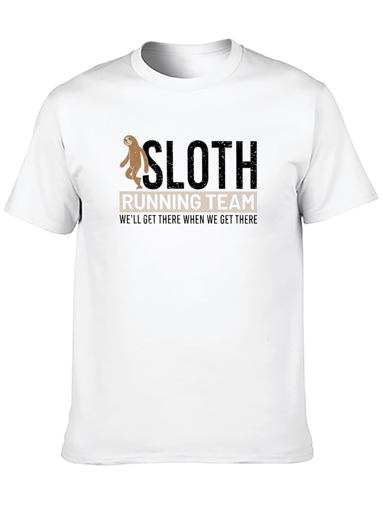 Sloth Running Team T-Shirt: Funny Relaxed Fit