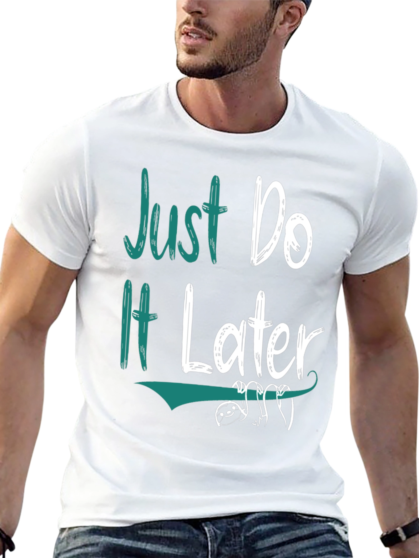 Just Do It Later Sloth Graphic Tee