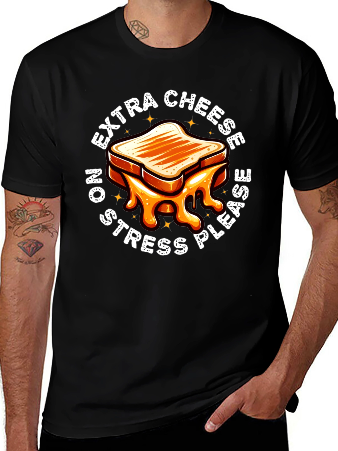 Extra Cheese No Stress T-Shirt