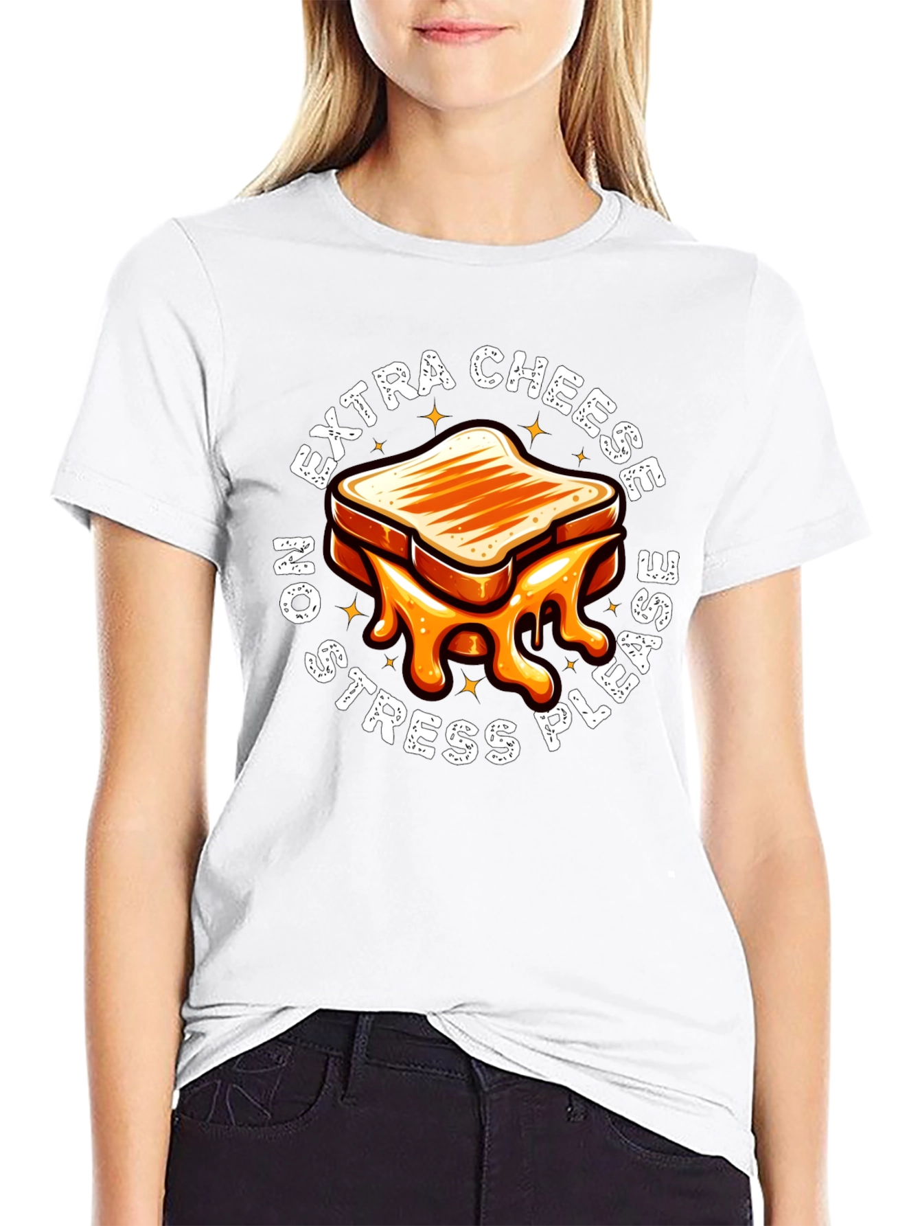 Extra Cheese No Stress T-Shirt