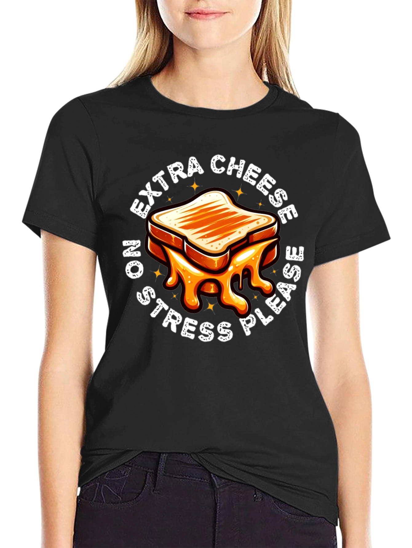 Extra Cheese No Stress T-Shirt