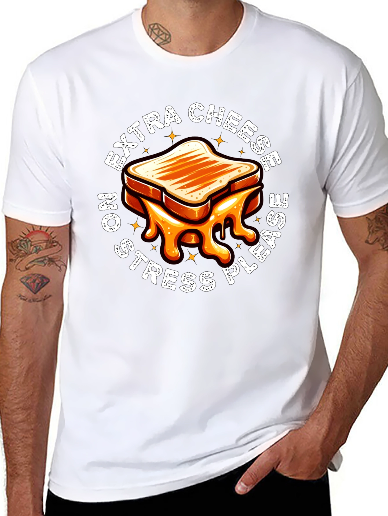 Extra Cheese No Stress T-Shirt