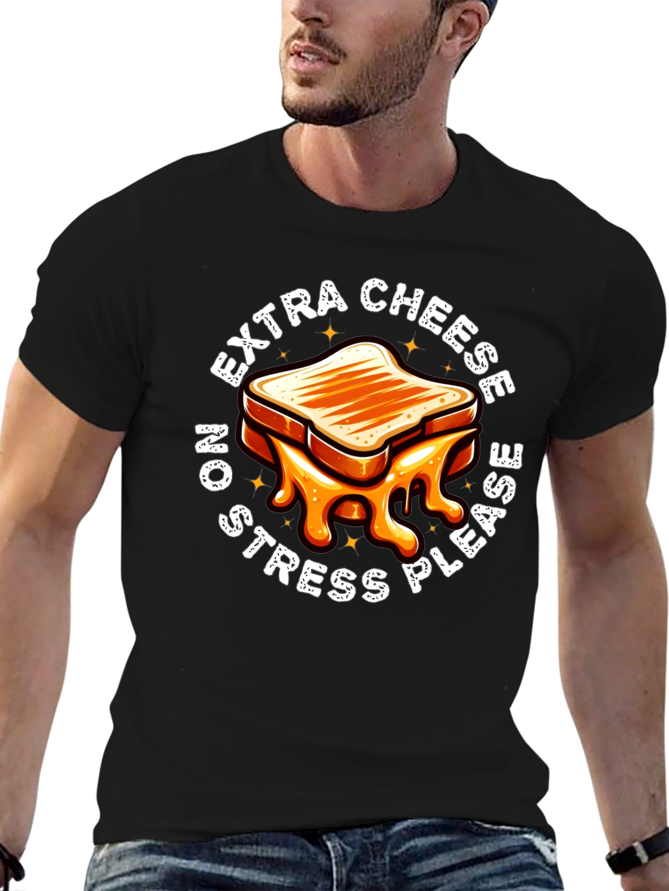Extra Cheese No Stress T-Shirt