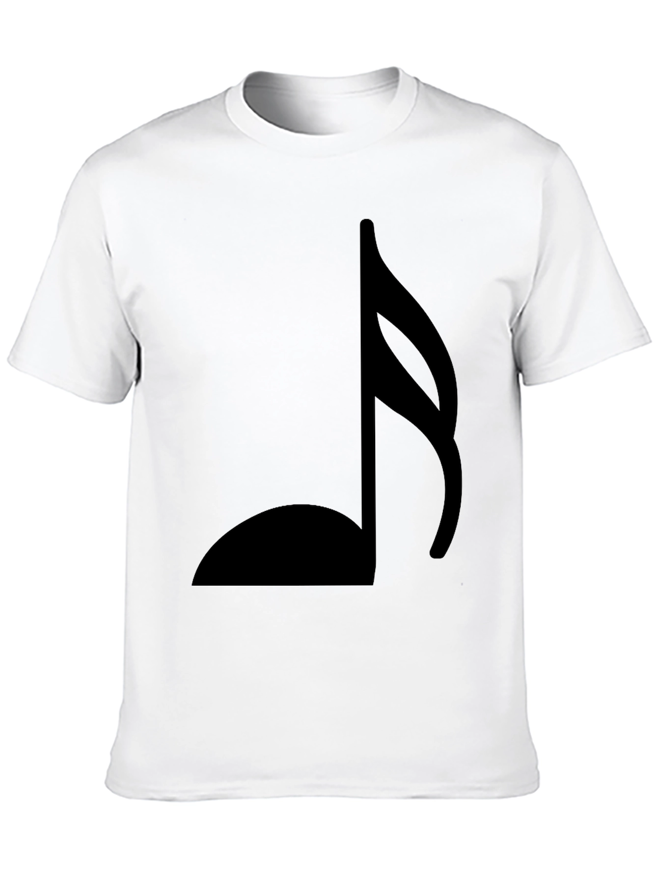 Black Musical Note Graphic Tee