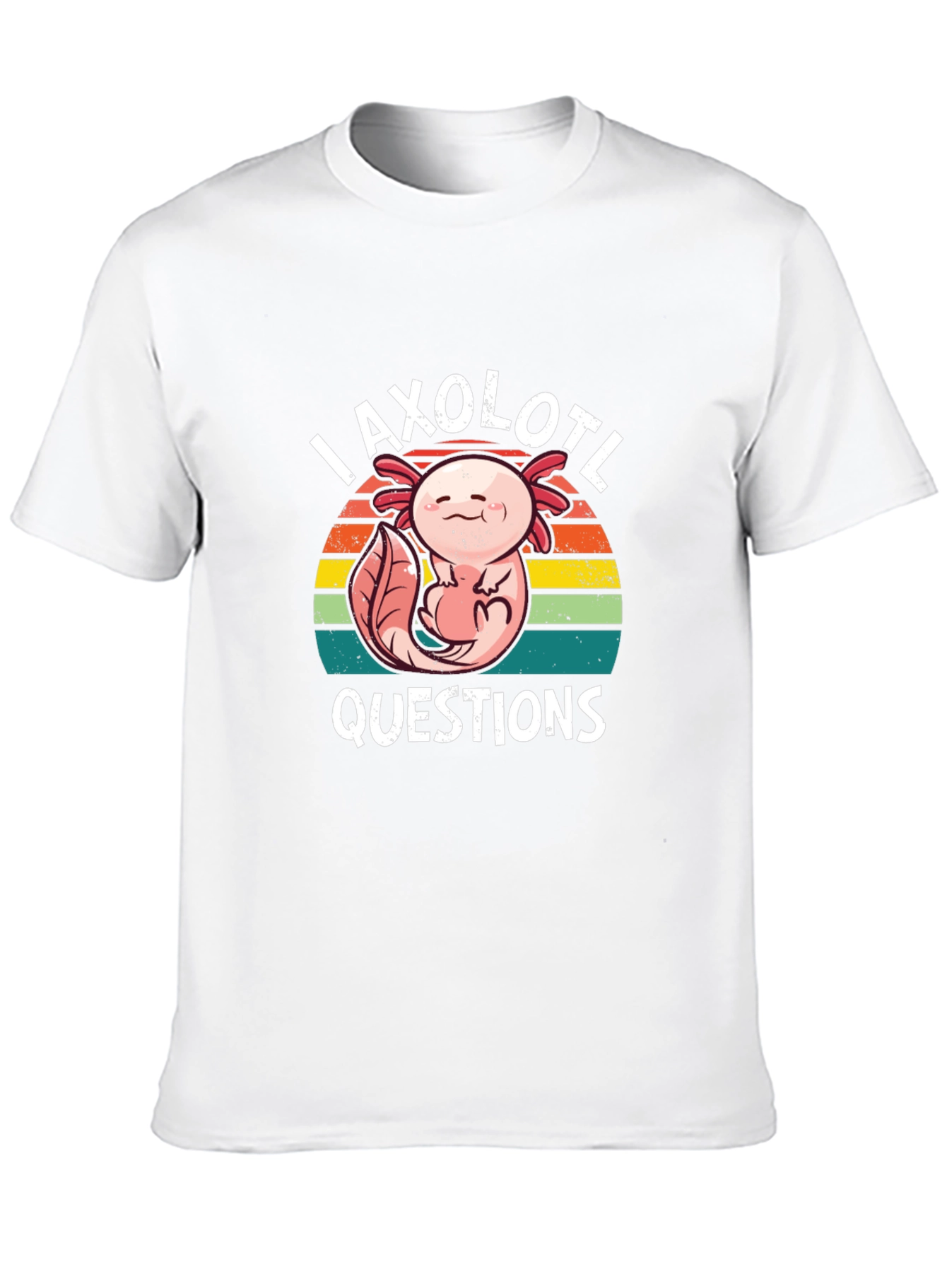 Axolotl Questions Black T-Shirt