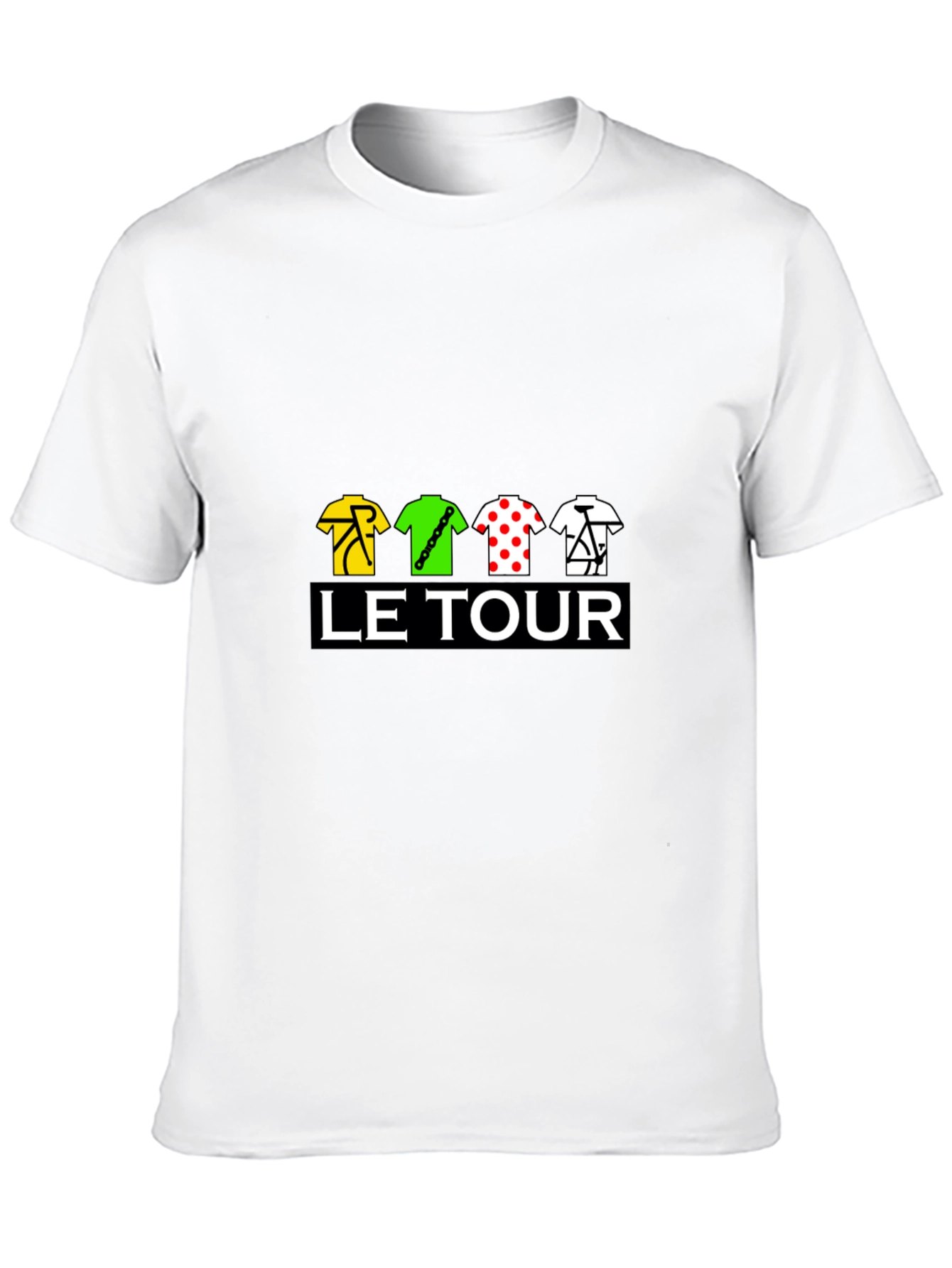 Le Tour Cycling Jersey T-Shirt - Black