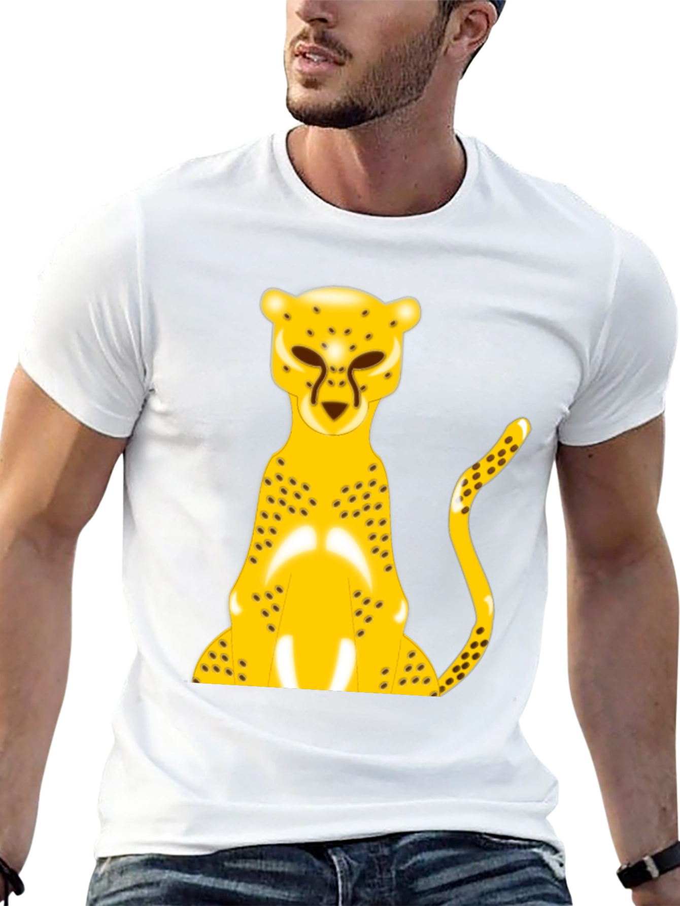Cheetah Graphic Tee - Bold Animal Print Shirt