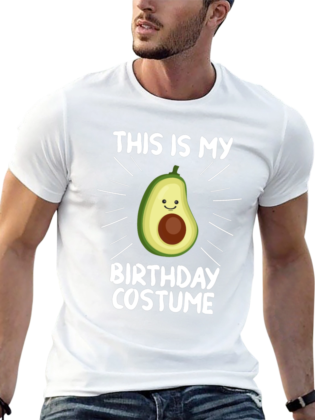 Funny Avocado Birthday Costume T-Shirt