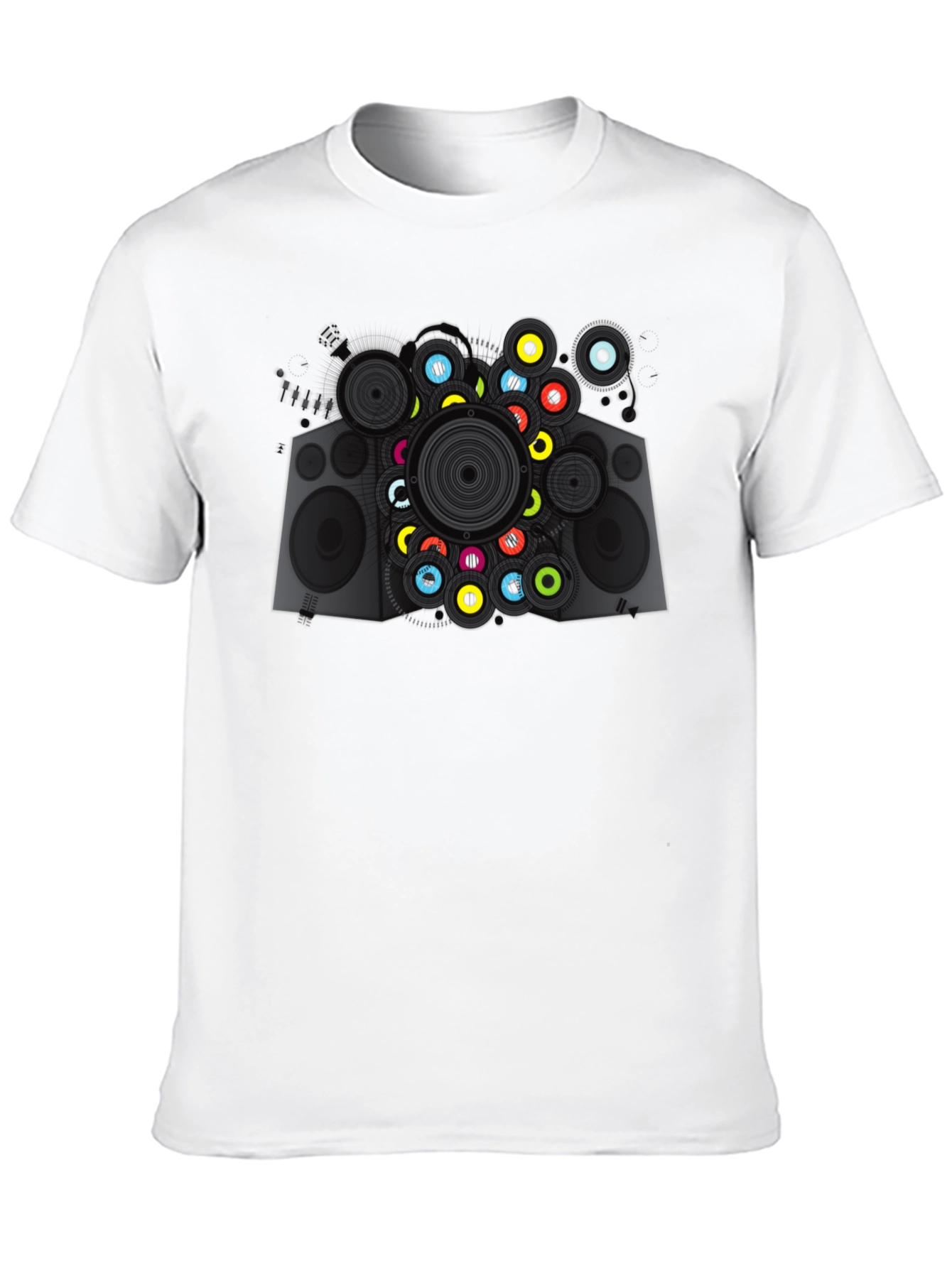 Cool Speaker Graphic Tee - Modern Music Lover T-Shirt
