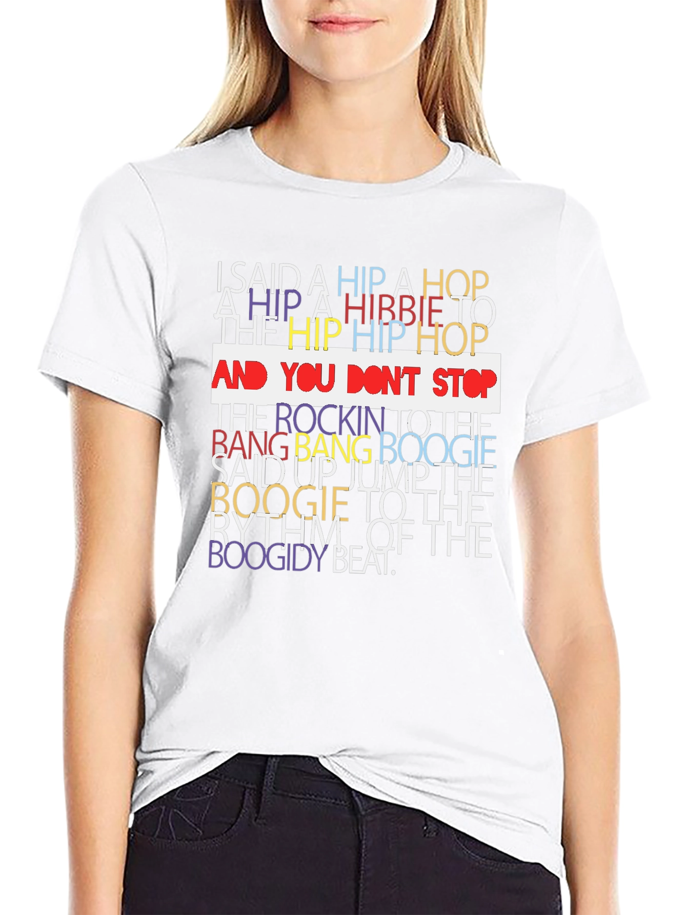Hip Hop Lyric T-Shirt - Retro Party Tee