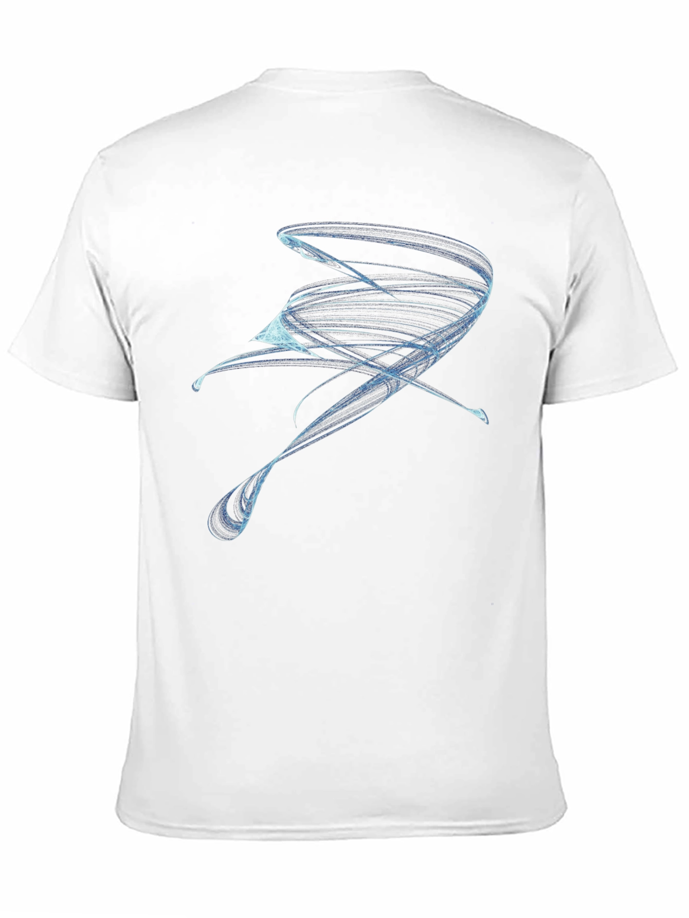 Abstract Swirl Graphic Black T-Shirt