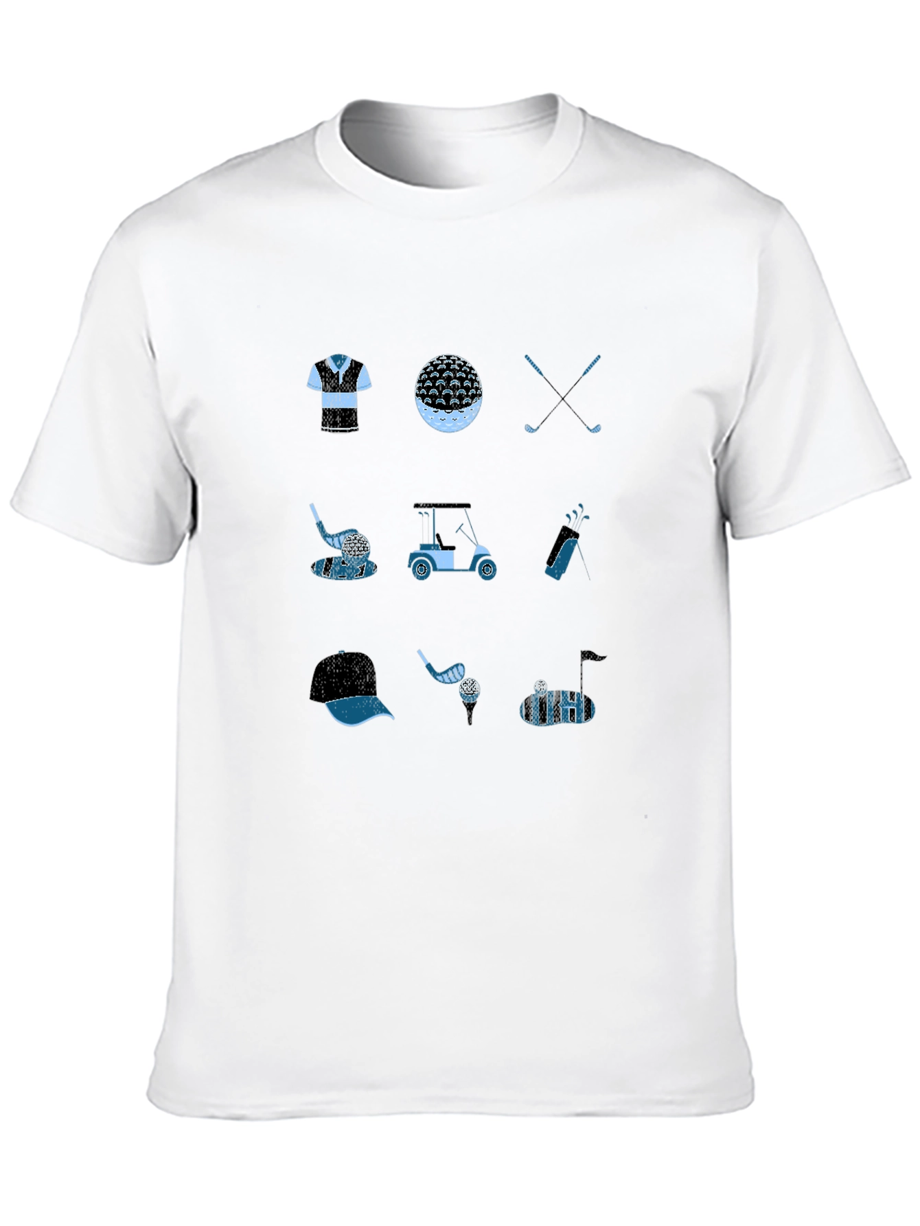 Golf Theme Black T-Shirt