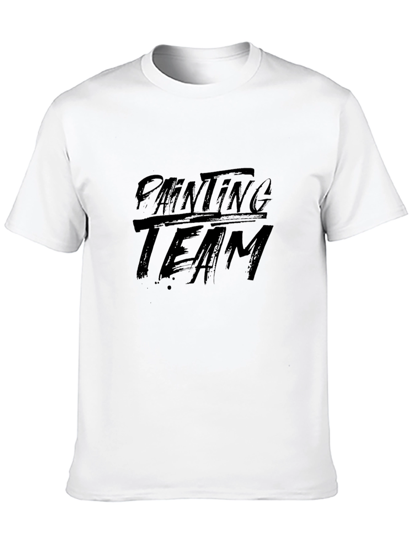 Painting Team Black Graphic T-Shirt