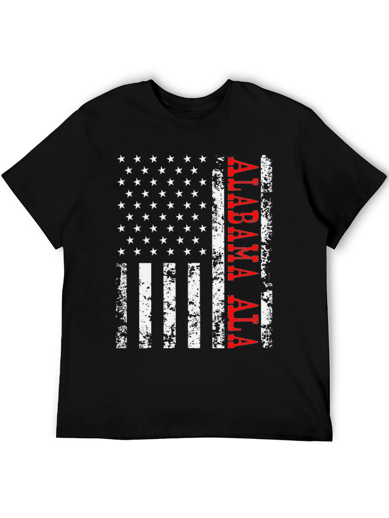 Alabama Flag Graphic T-Shirt - Distressed Print