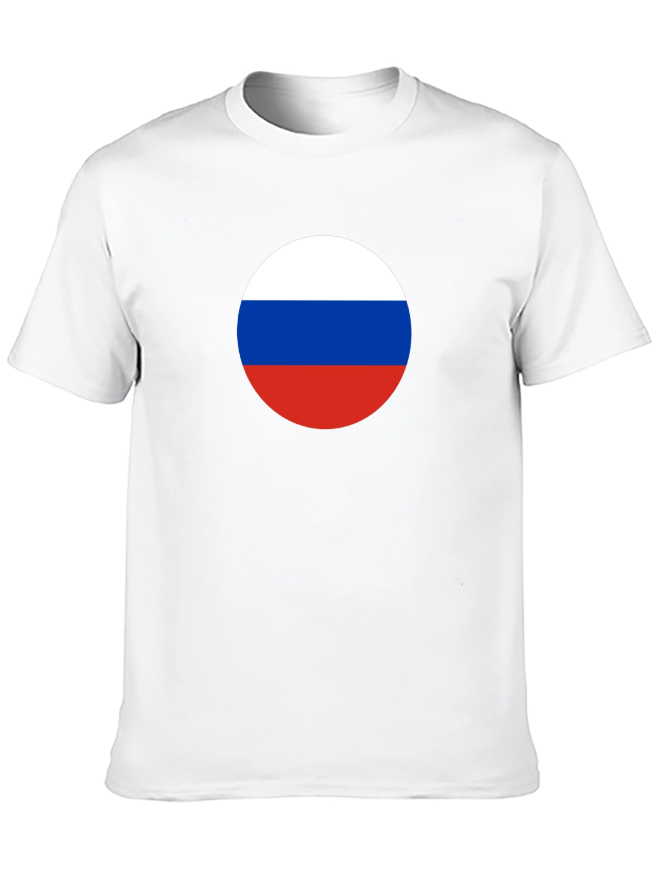 Russian Flag T-Shirt - Round Design