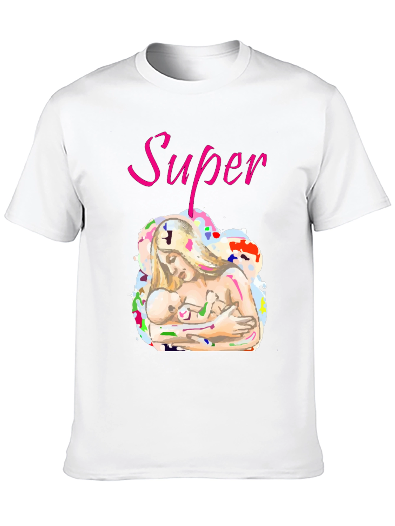 Super Mom Graphic Tee - Breastfeeding Support