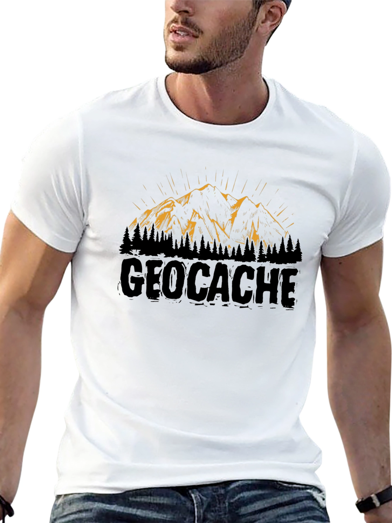 Geocache Mountain Graphic Tee - Adventure Awaits!