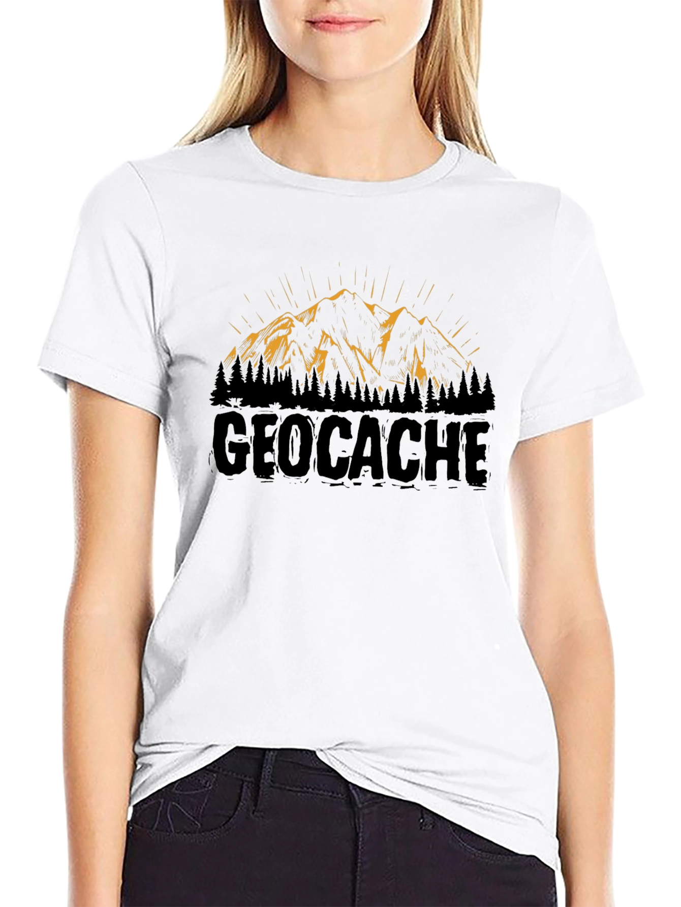 Geocache Mountain Graphic Tee - Adventure Awaits!