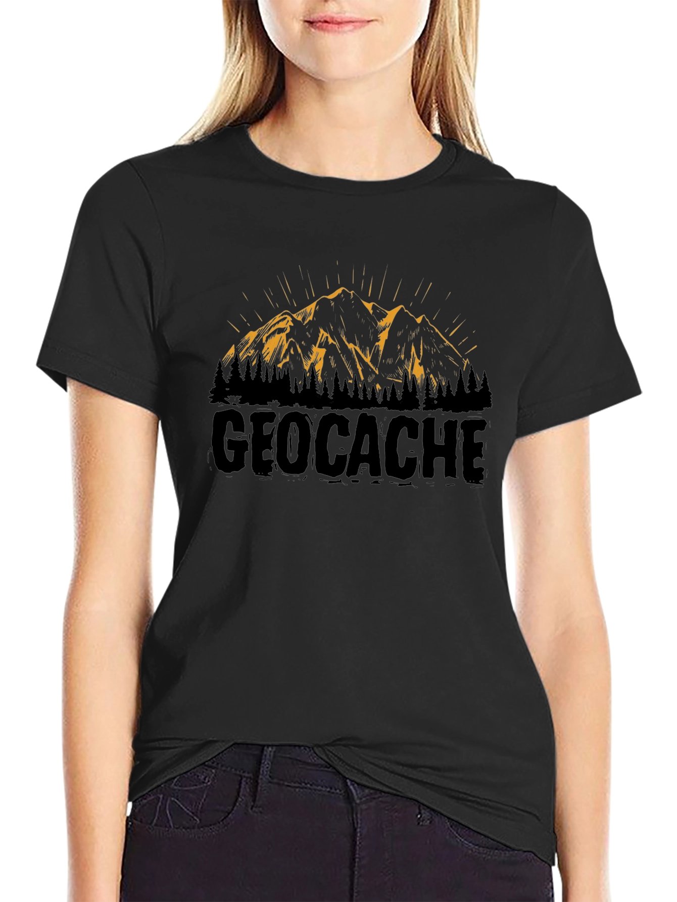 Geocache Mountain Graphic Tee - Adventure Awaits!