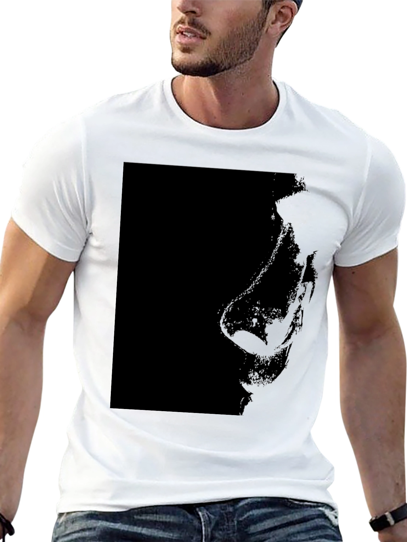 Dark Silhouette Graphic Tee - Premium Cotton Comfort