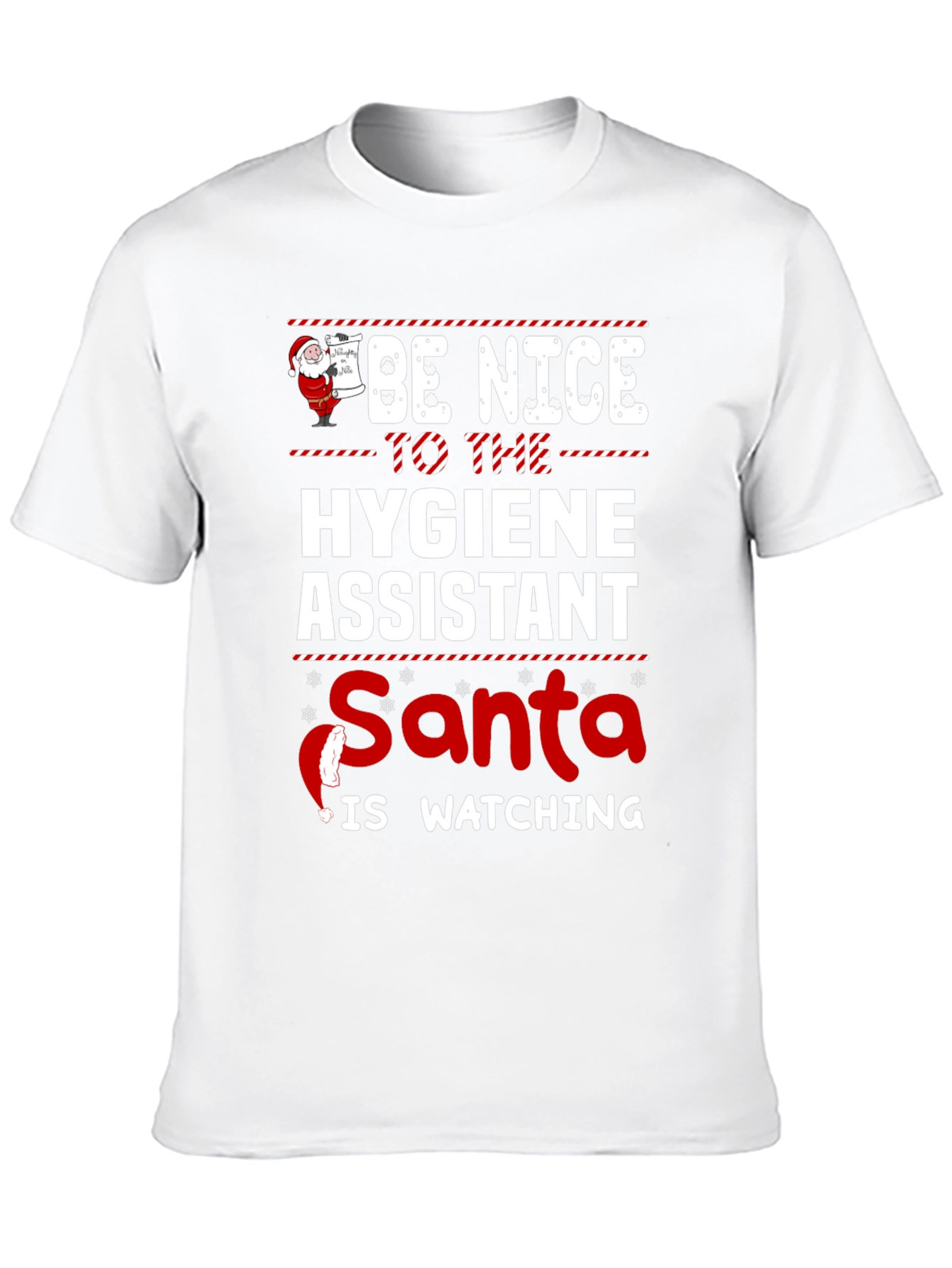 Hygiene Assistant Santa Christmas T-Shirt