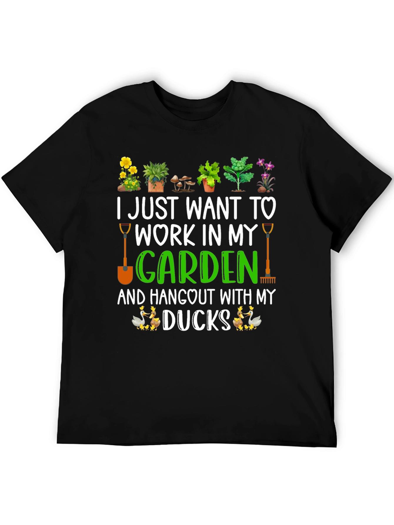 Gardening & Ducks T-Shirt: Work In My Garden!