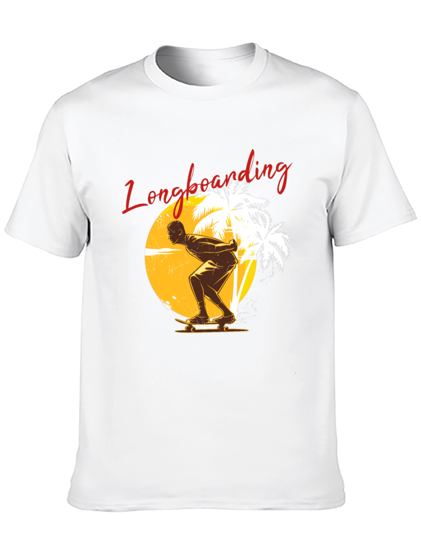 Longboarding Graphic Tee - Black Short Sleeve Shirt