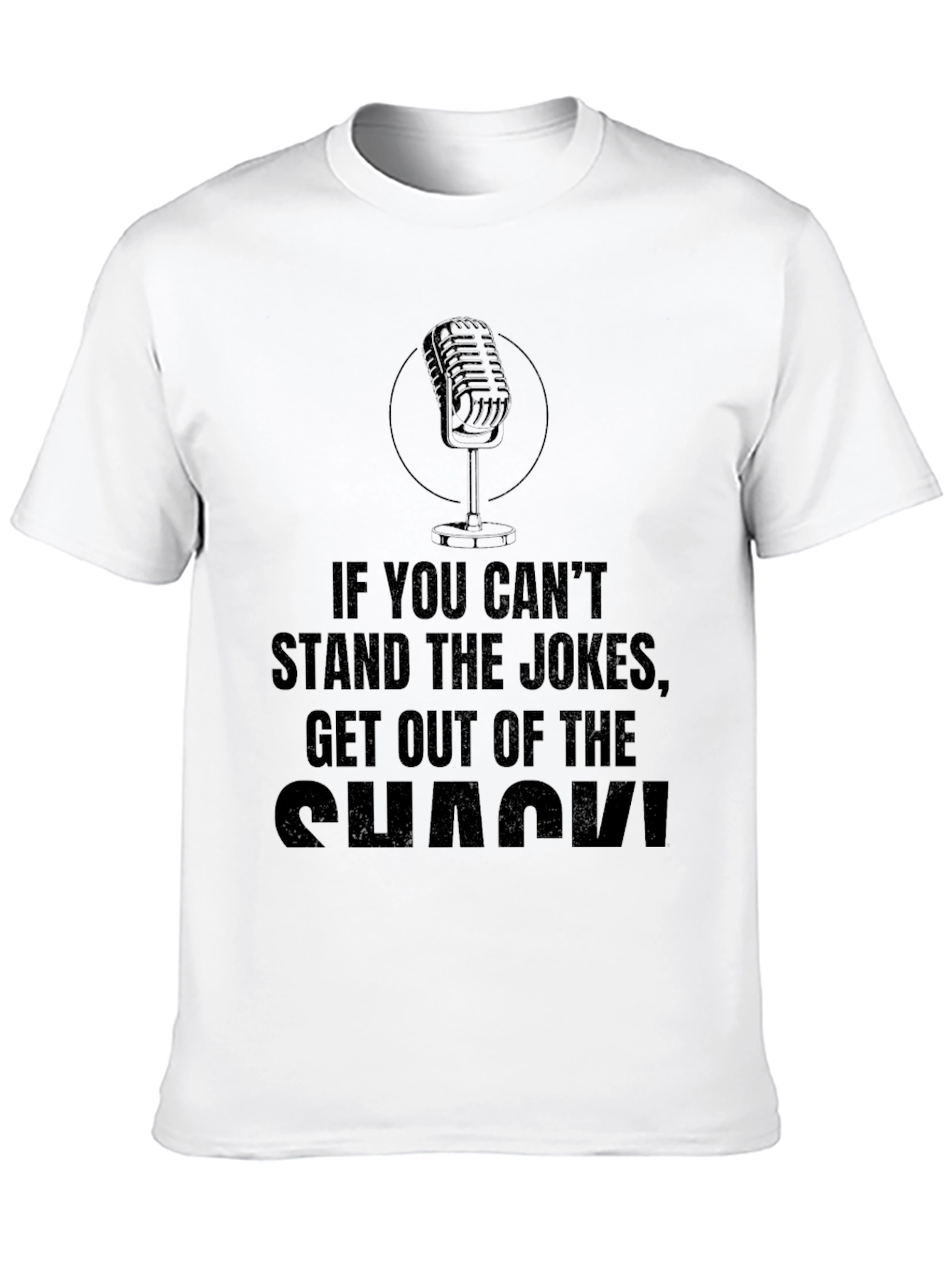 Stand the Jokes Mens Black T-Shirt