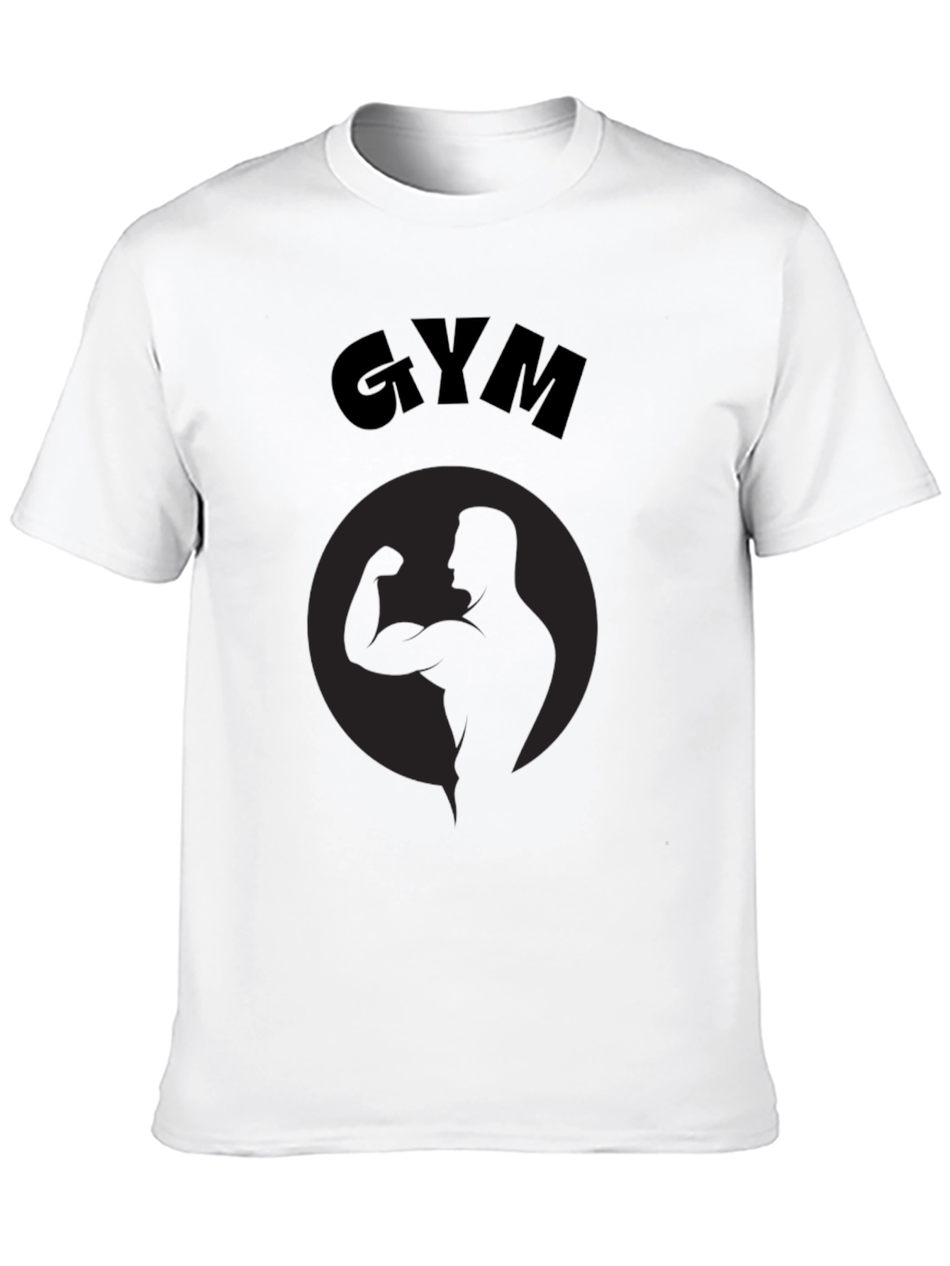 Black Gym T-Shirt - Mens Fitness Tee