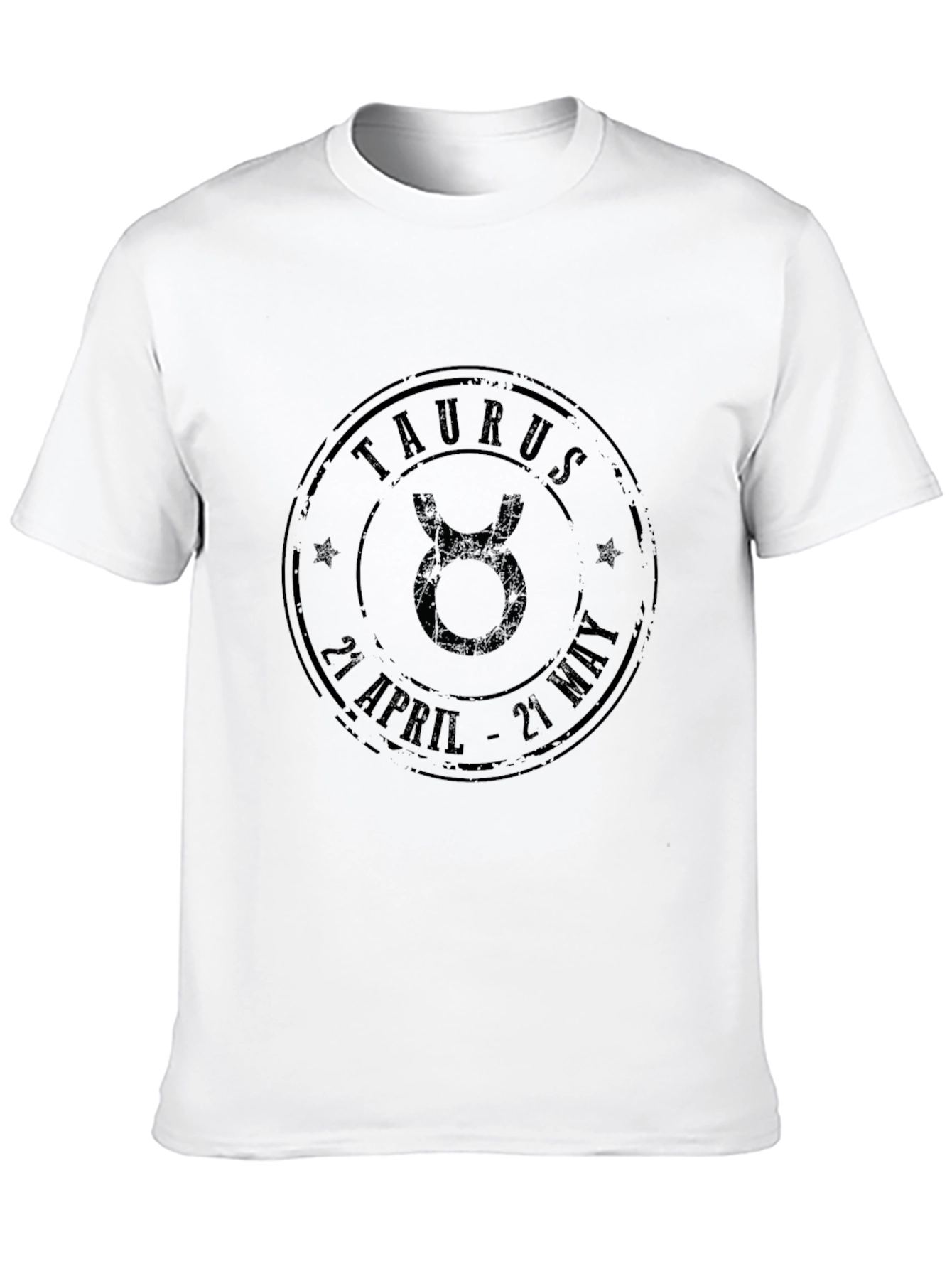 Taurus Zodiac Sign Black Graphic T-Shirt