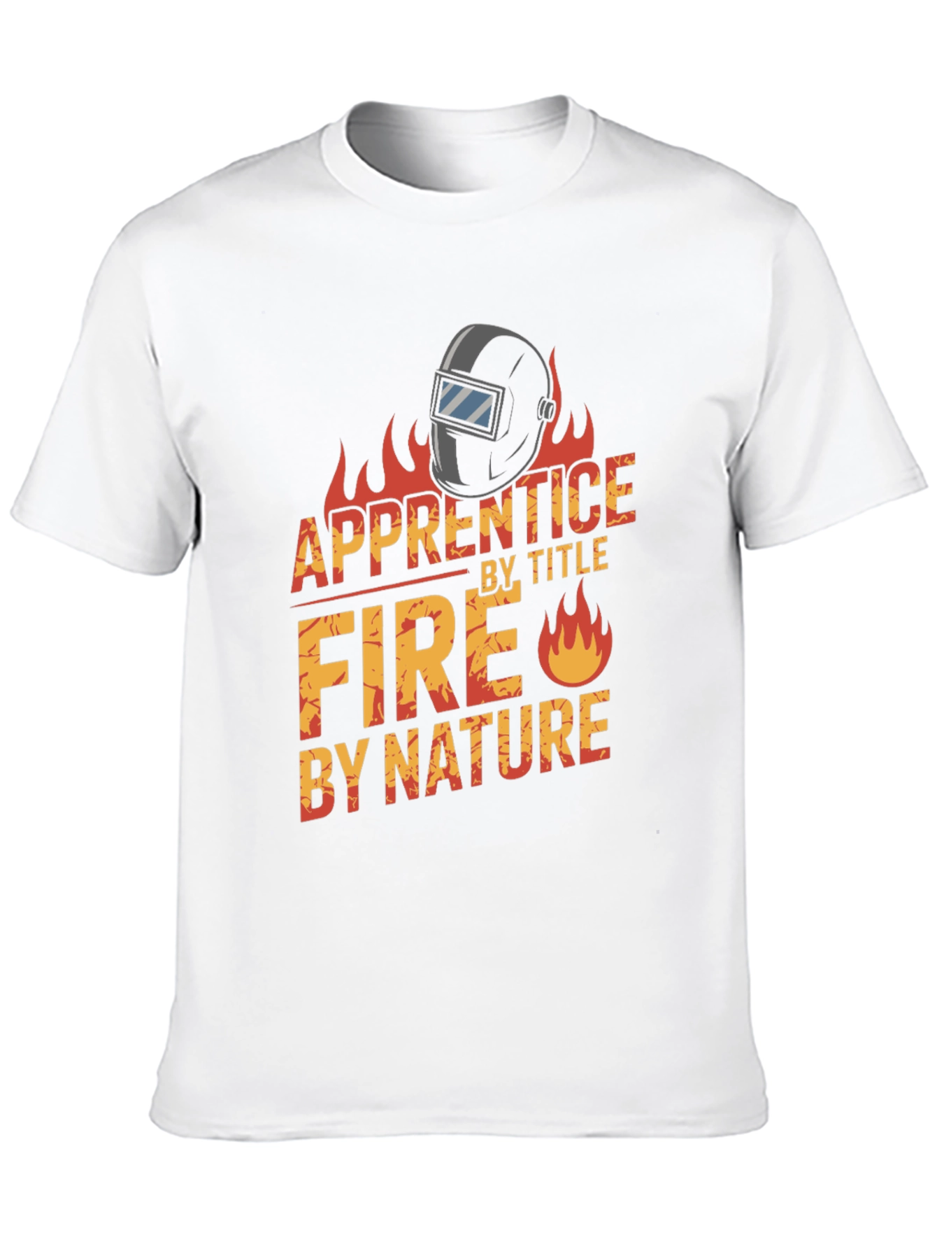 Apprentice Welder Fire Nature Black T-Shirt