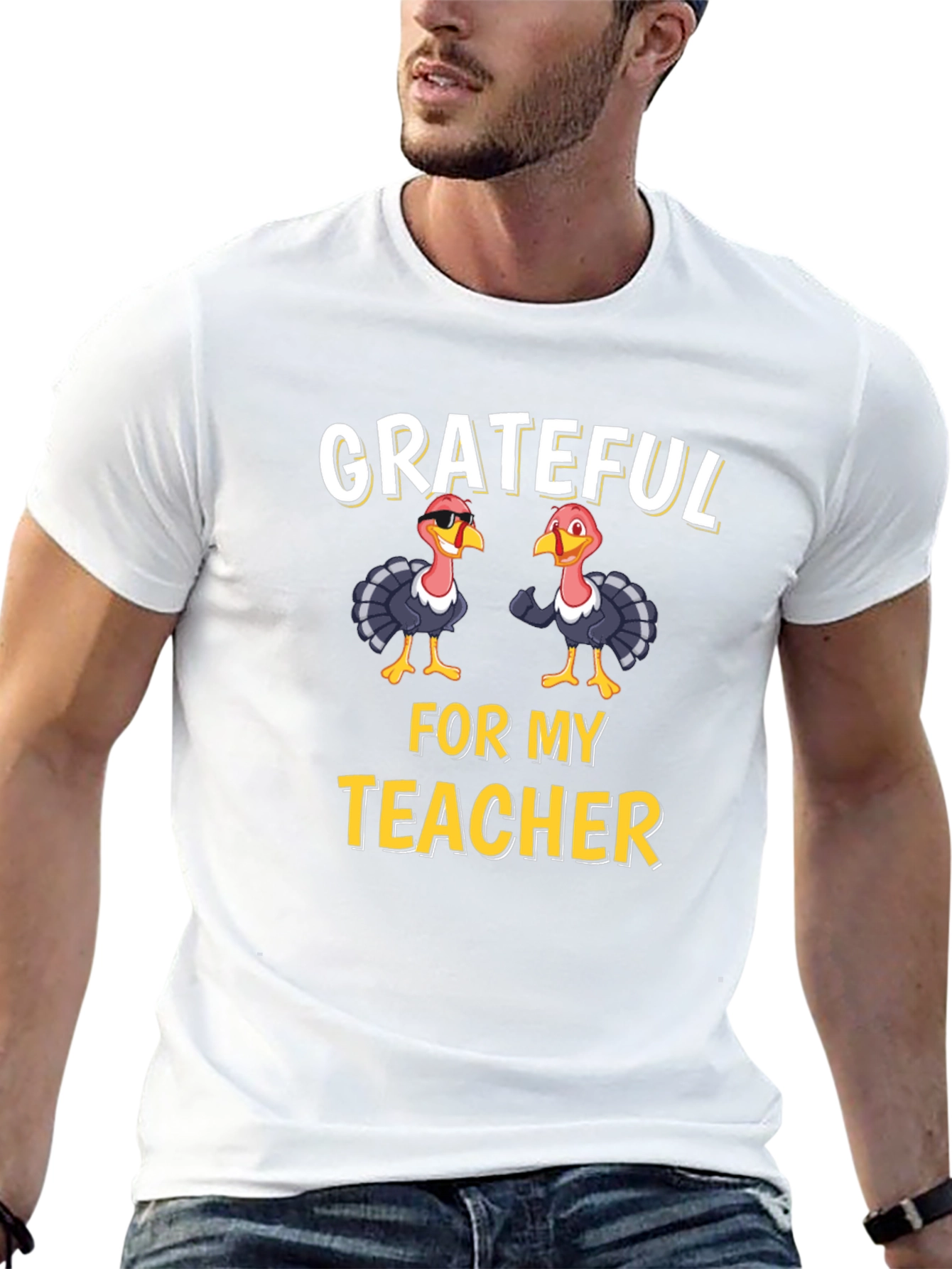 Grateful for My Teacher Thanksgiving T-Shirt