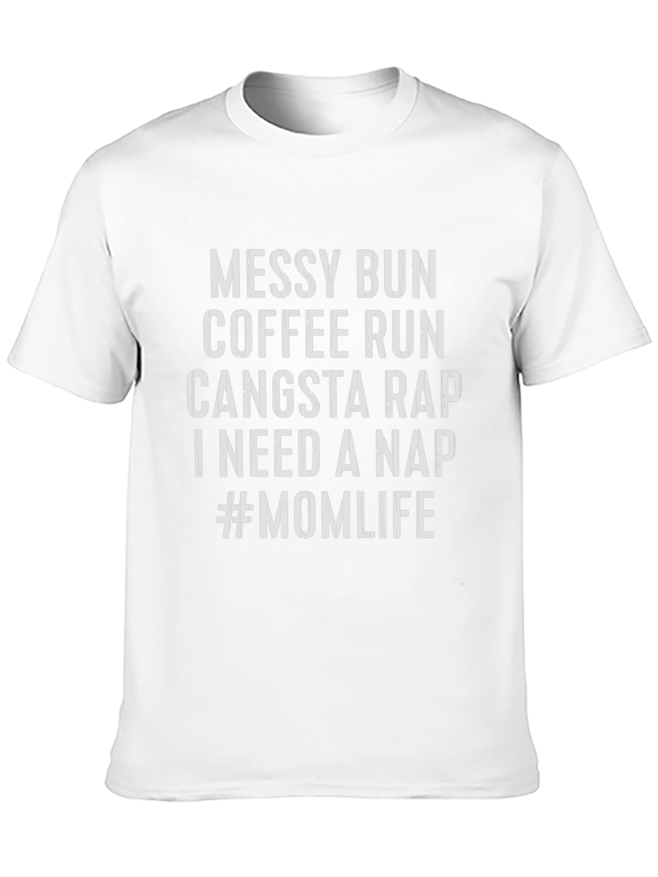 Mom Life Graphic Tee - Messy Bun Coffee Run