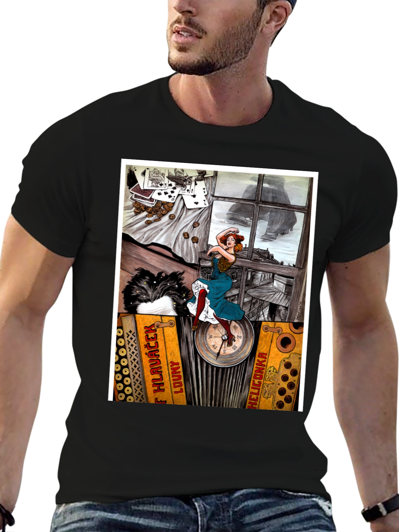 Accordion Woman T-Shirt
