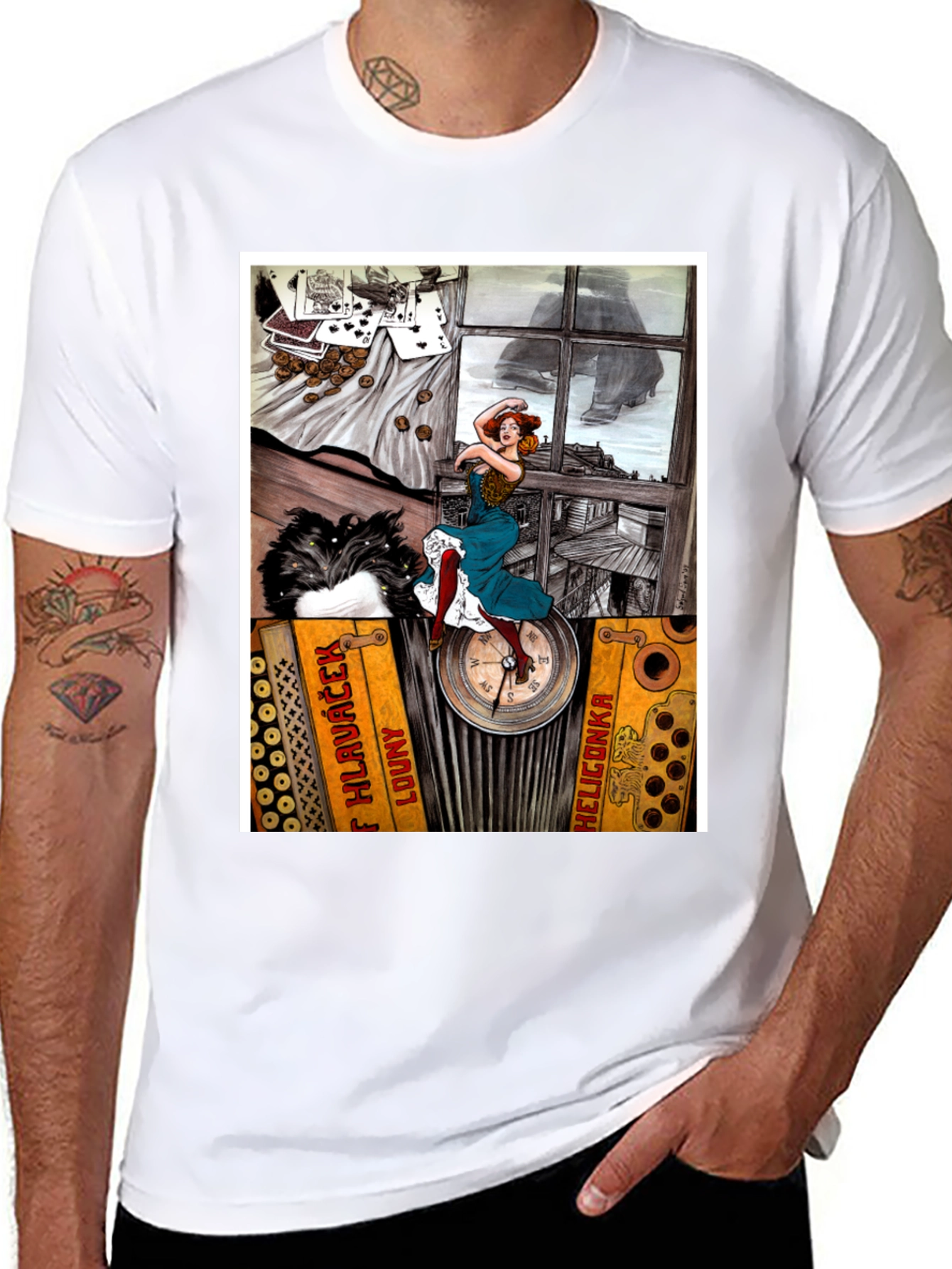 Accordion Woman T-Shirt