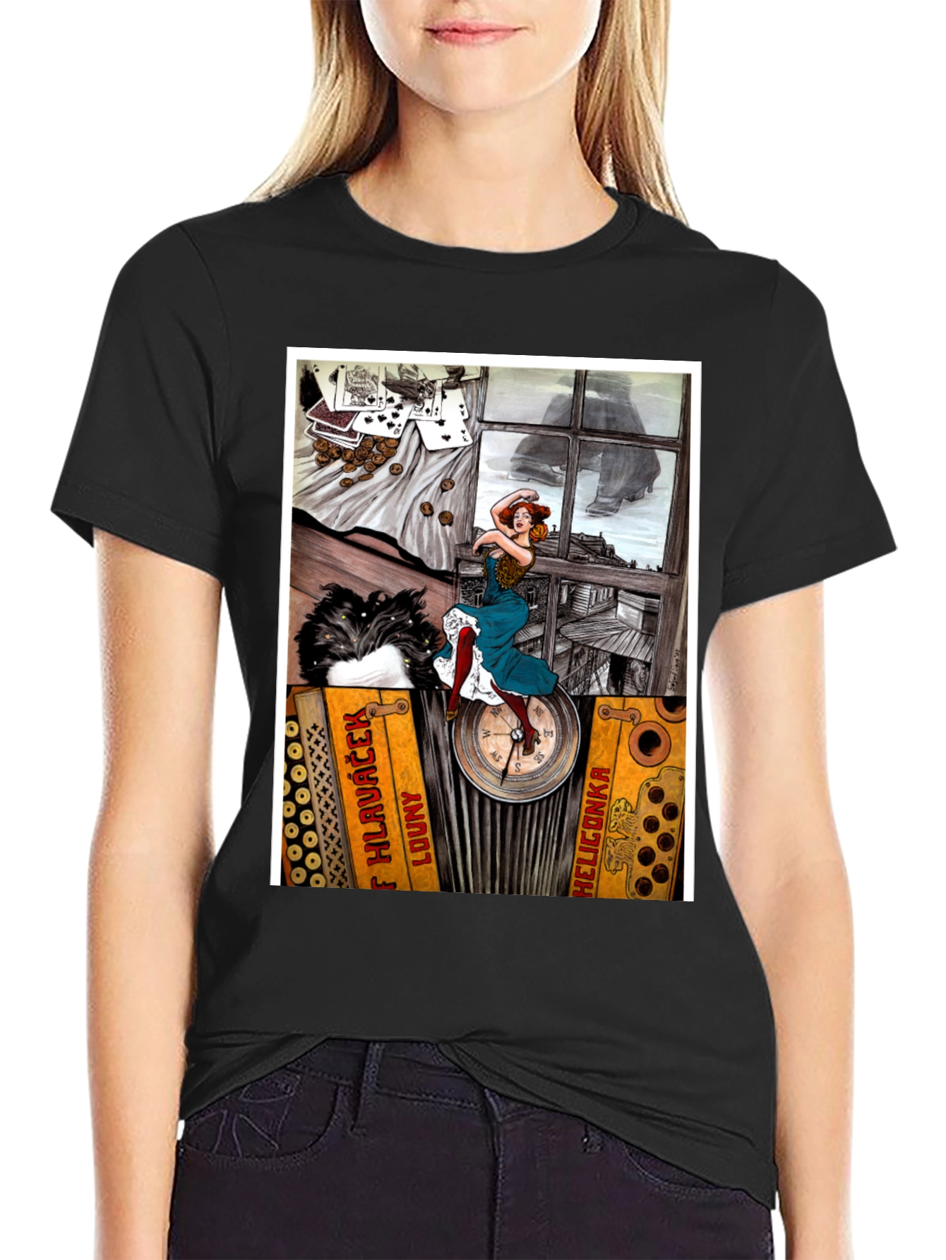 Accordion Woman T-Shirt