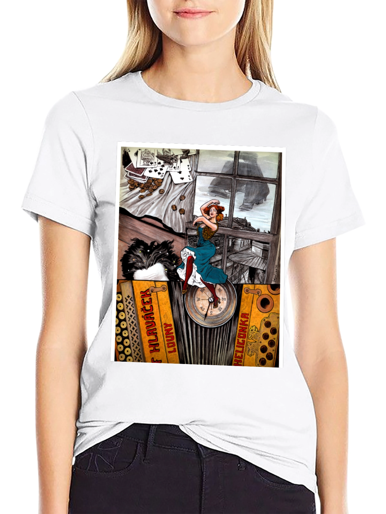 Accordion Woman T-Shirt