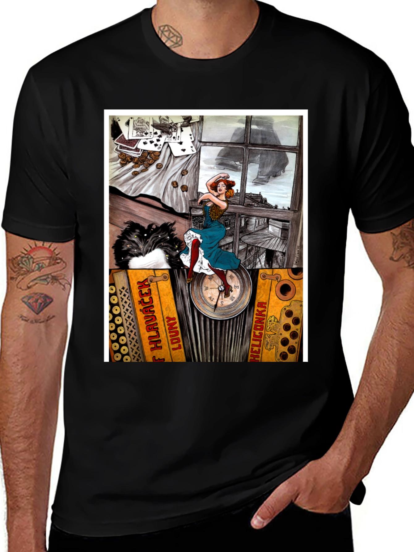 Accordion Woman T-Shirt