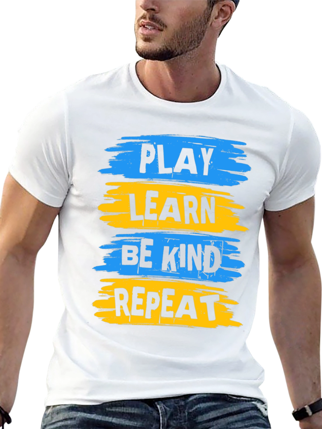 Play Learn Be Kind Repeat Graphic Tee