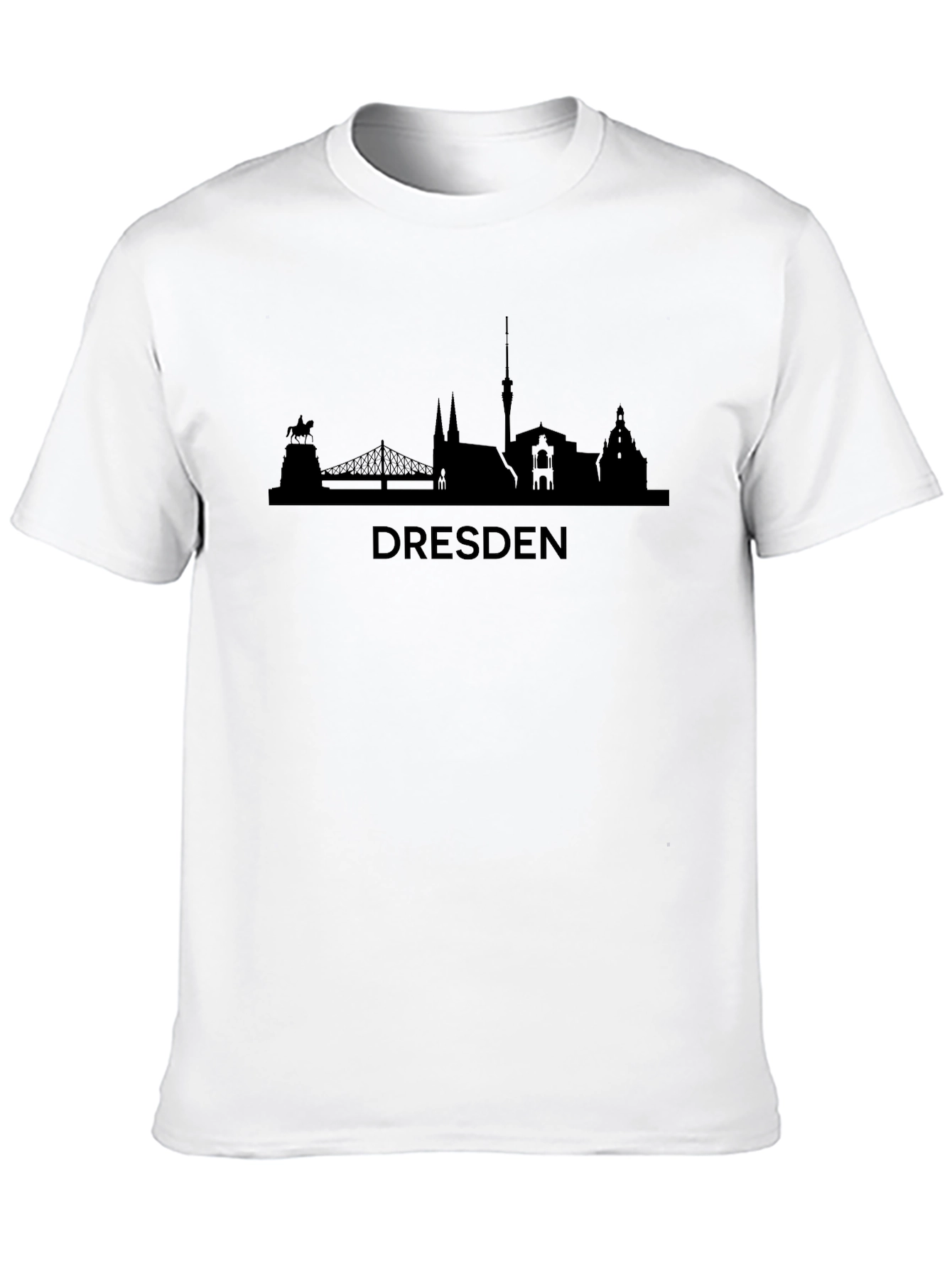 Dresden Skyline Graphic Tee - City Silhouette Shirt