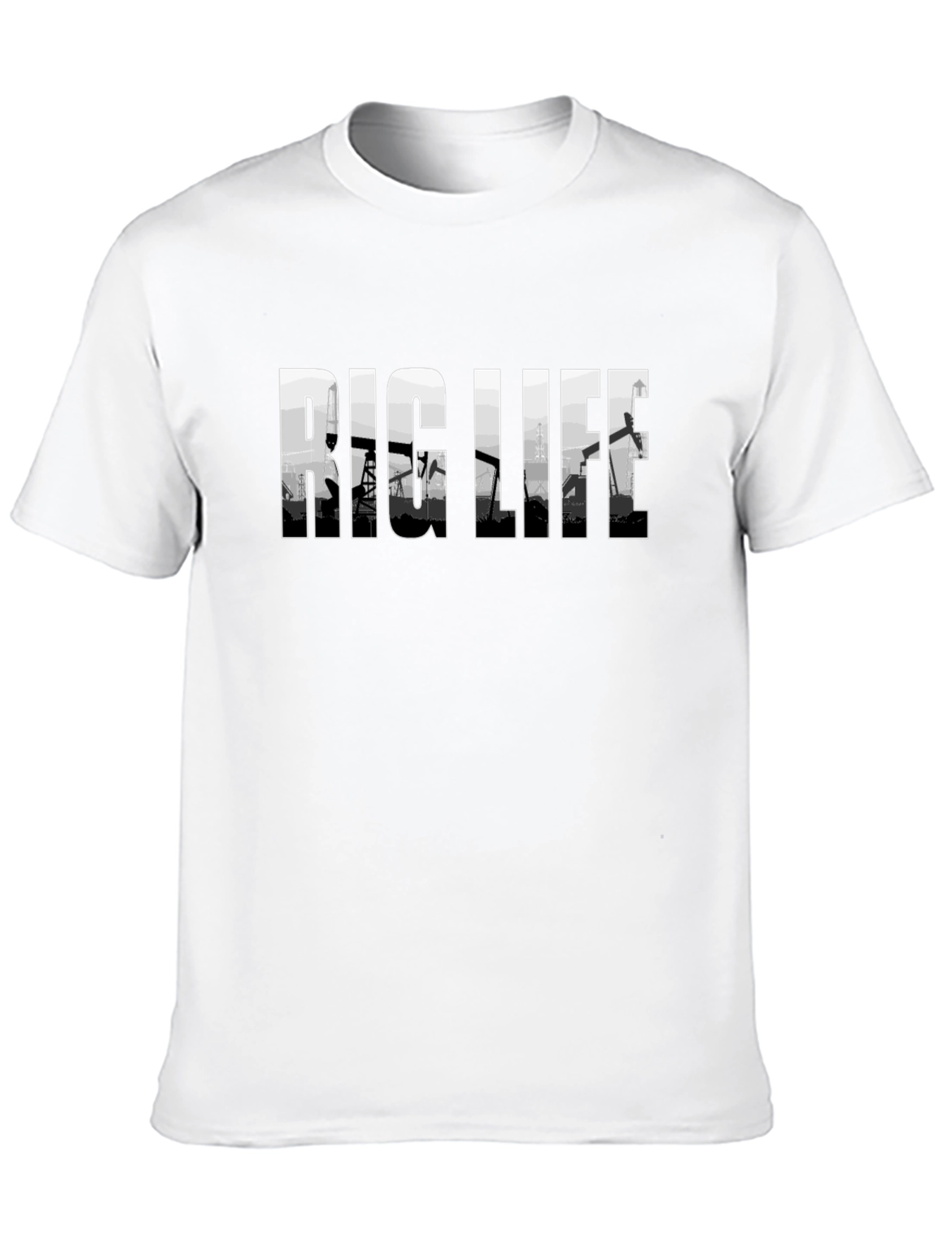 Rig Life T-Shirt - Black Oilfield Tee