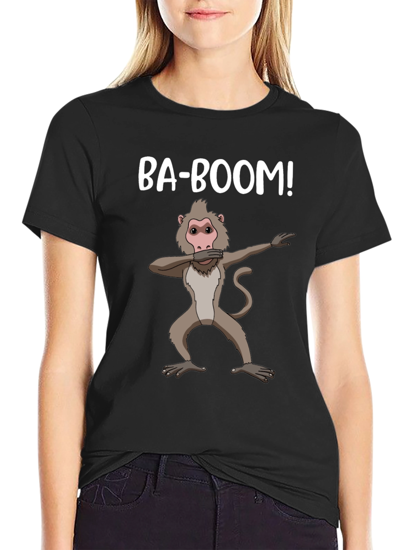 Funny Baboon Dabbing T-Shirt - Ba-Boom!