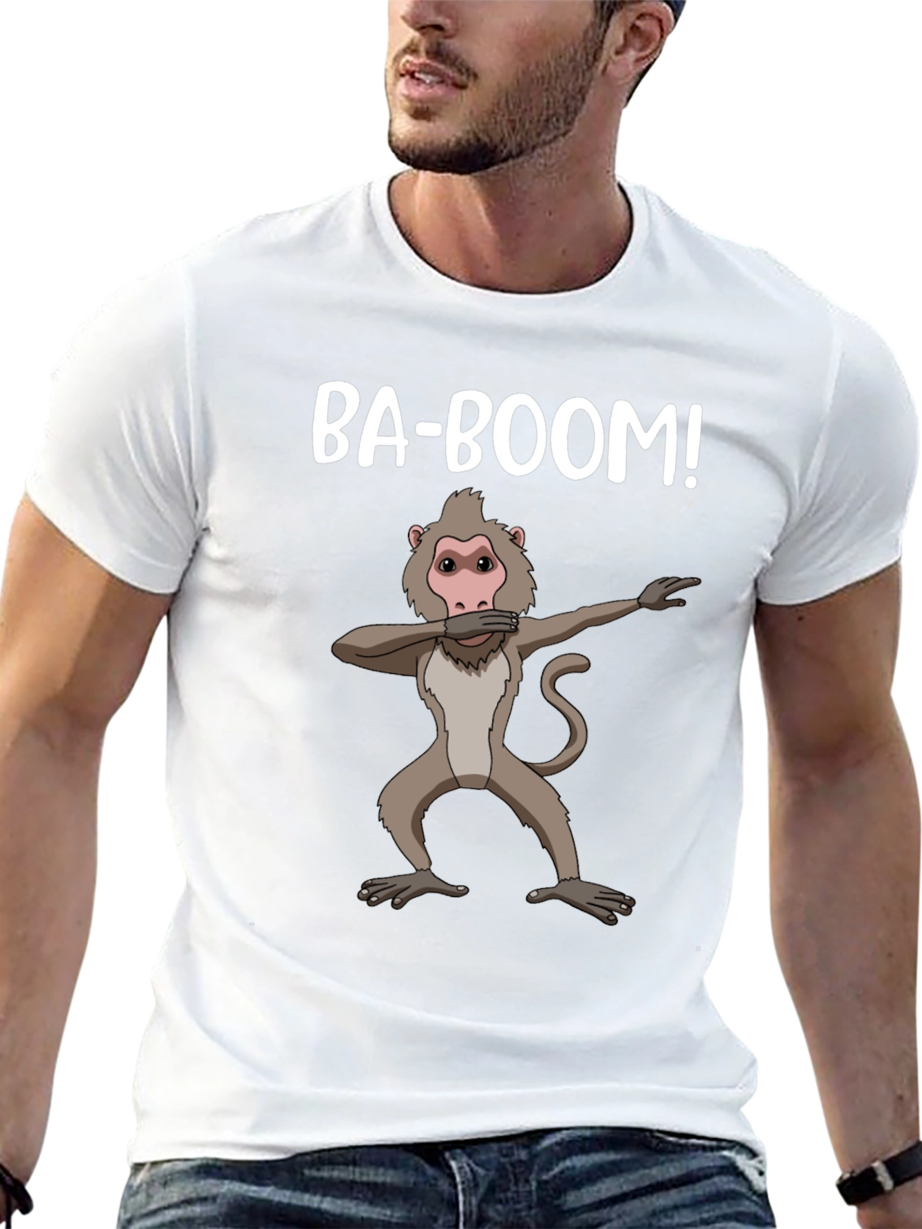 Funny Baboon Dabbing T-Shirt - Ba-Boom!