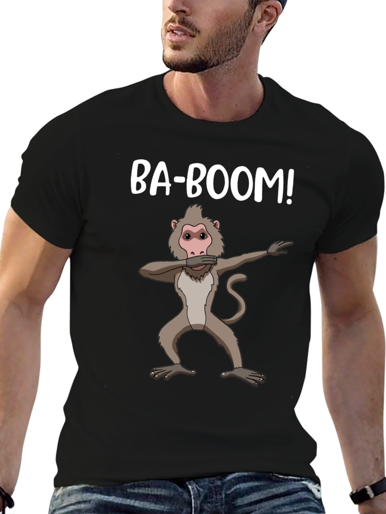 Funny Baboon Dabbing T-Shirt - Ba-Boom!