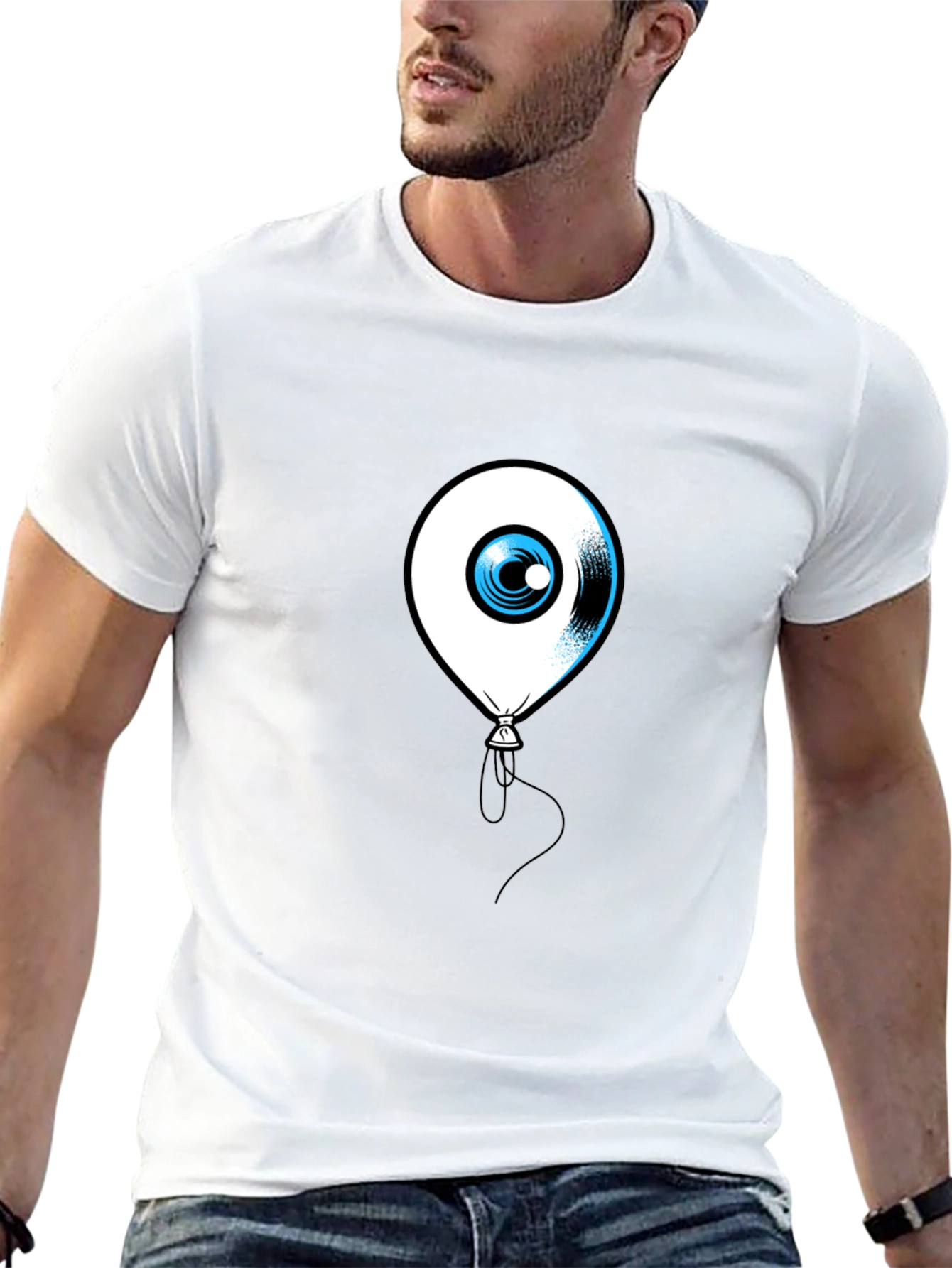 Eye Balloon Black Graphic Tee