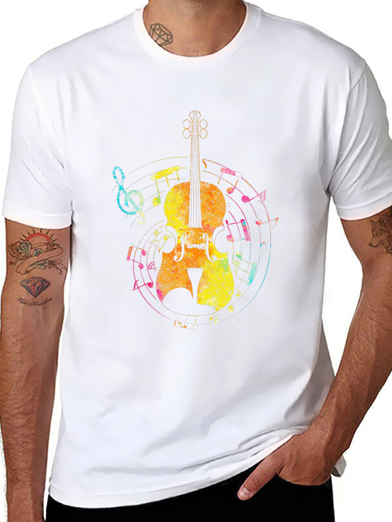 Musical Cello Graphic T-Shirt