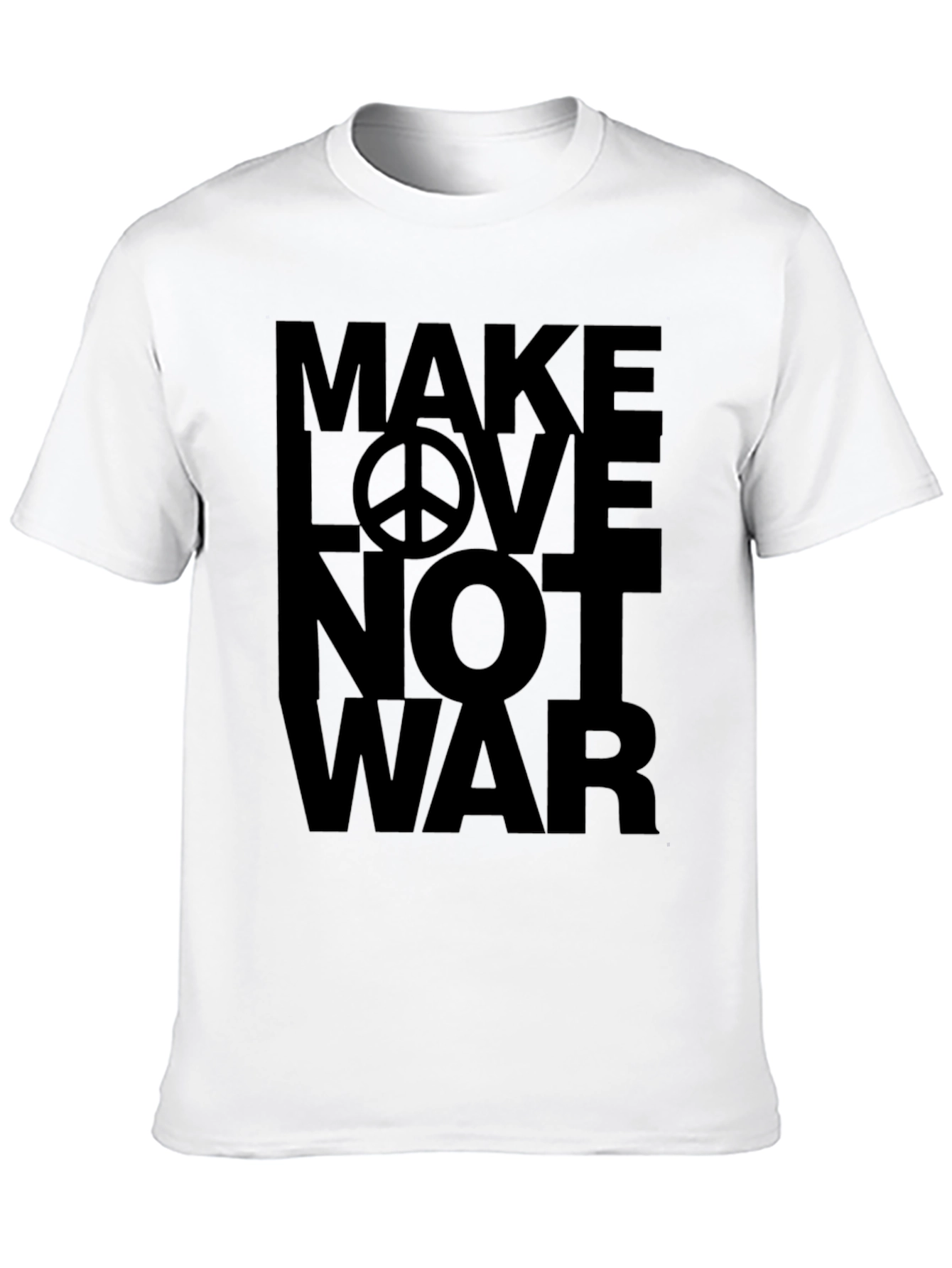 Make Love Not War T-Shirt - Peace Symbol Tee